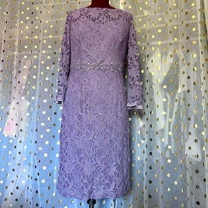 Lavender Glitter Lace dress